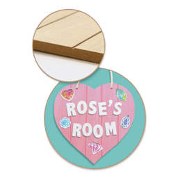 Craft Medley Wood Slat Wall Plaque, 7-3/4" Heart (Example artwork)