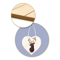 Craft Medley Wood Slat Wall Plaque, 15" Heart (Example artwork)