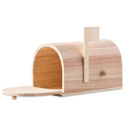 Park Lane Unfinished Wood Mailbox - 8-3/4"L x 4-3/4"W x 5-1/8"H