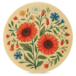 Foggy Bottom Woodworks Basswood Panel - Circle painted