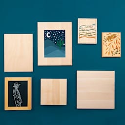 Foggy Bottom Woodworks Basswood Panels hung on wall