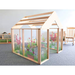 Whitney Brothers Nature View Play Greenhouse (Angled view, Shown in room)