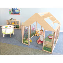 Whitney Brothers Nature View Play Greenhouse (Child playing in greenhouse, Toys not included)