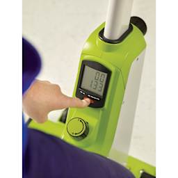 Copernicus Classroom Cruiser Learning Bike, Grades 3-6 with Desktop, close up of electronic screen.