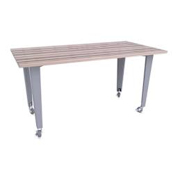 CEF Idea Island Work Table, 34" high with no stools. 