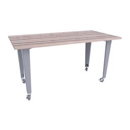 CEF Idea Island Work Table, 42" high with no stools. 