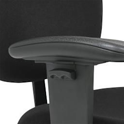 Studio Designs Winslow Drafting Chair, close up of the armrest. 