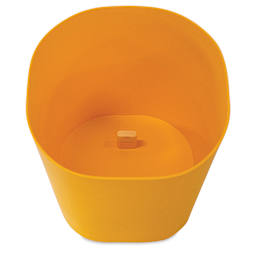 Luxor TailFin Plastic Stackable Stools, view of the hollow interior. 