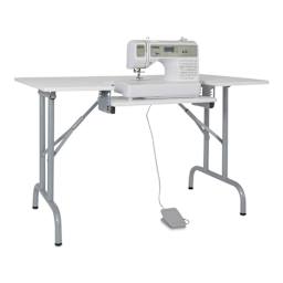 Studio Designs Folding Sewing Table, sewing machine (not included) on drop-down tray
