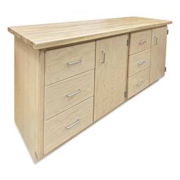 Hann Storage Bench - 6 Drawers & 2 Doors, Maple Top