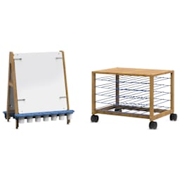 Copernicus Bamboo Double-Sided Art Center - Easel with Drying Rack