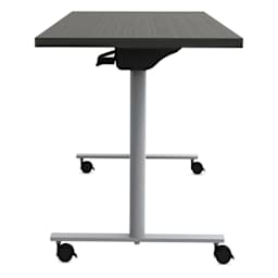 Safco Jurni Flip-Top Table with Casters - Asian Night, 24" x 60", side of the table