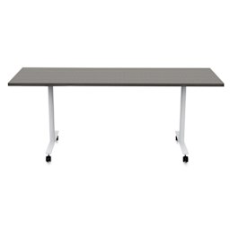 Safco Jurni Flip-Top Table with Casters - Asian Night, 24" x 72", top flat