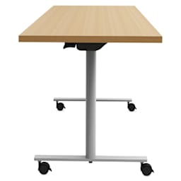 Safco Jurni Flip-Top Table with Casters - Fusion Maple, 24" x 72", side