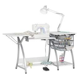 Studio Designs Pro Stitch Sewing Table - shown with sewing machine and supplies, not included