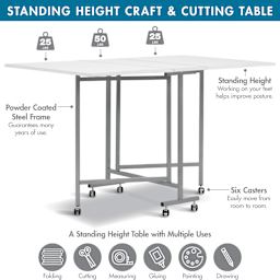 Studio Designs Sew Ready Craft and Cutting Table - product details