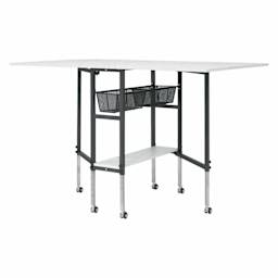 Studio Designs Sew Ready Cutting Table with Grid - Charcoal/White