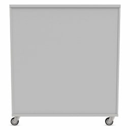 WB Mfg Tote Storage Cabinet - Folkstone Gray, 42" x 48", back of cabinet