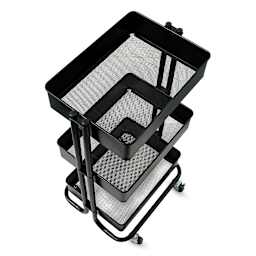 Blick 3-Tier Cart - Black (Top view)