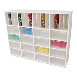 Whitney Brothers White Cubby Organizer Cabinet