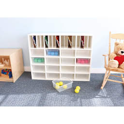 Whitney Brothers White Cubby Organizer Cabinet (Cabinet with folders and toys)