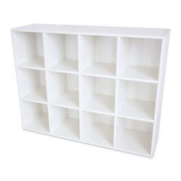 Whitney Brothers White 12 Cubby Backpack Storage Cabinet