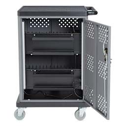 Oklahoma Sound Duet Charging Cart (Cart door open)