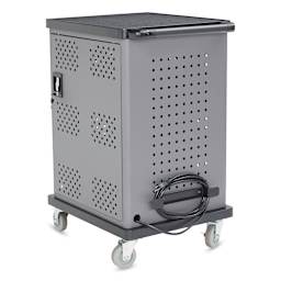 Oklahoma Sound Duet Charging Cart (At an angle)