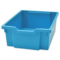 Gratnells MakerHub Cart - Silver with Cyan Blue - Storage Tray