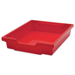 Gratnells Makerspace Cart - Silver with Flame Red - Shallow Tray