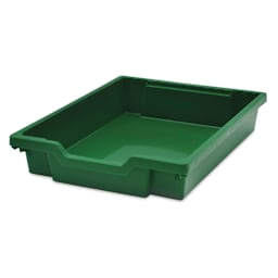 Gratnells Makerspace Cart - Silver with Grass Green - Shallow Tray