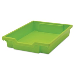 Gratnells Makerspace Cart - Silver with Jolly Lime - Shallow Tray