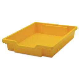 Gratnells Makerspace Cart - Silver with Sunshine Yellow - Shallow Tray