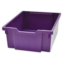 Gratnells Makerspace Cart - Silver with Plum Purple - Deep Tray