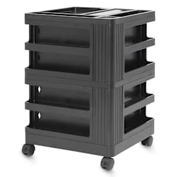Studio Designs Kubx Pro Mobile Storage Cart - Black (Side of cart)