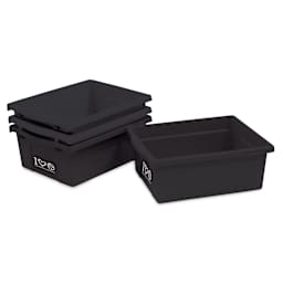 Copernicus Bamboo Book Browser Cart - Black, 9 Bins