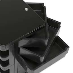 Studio Designs Kubx Cart - Black, pulled out drawers