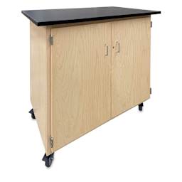 Hann Mobile Project Support Cabinet - Natural, 2 Adjustable Shelves