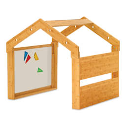 Copernicus Kids Cozy Space, interior view of the whiteboard seen from outside