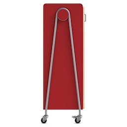 Safco Whiffle Typical 15 Double Storage Cart - Red, side of the cart