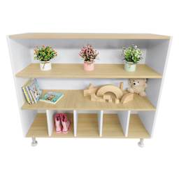 Whitney Brothers ElevatED Cubby and Shelf Cabinet, in use