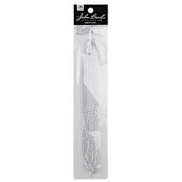 John Bead Curb Chain and Findings Set - 3 mm, Silver (In packaging)