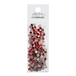 John Bead Crystal Lane Flat Back Rhinestones - Light Siam, 4.7 mm, Package of 144 (In packaging)
