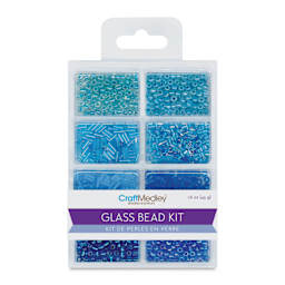 Craft Medley Glass Bead Kit - The Blues