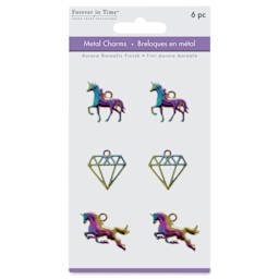 Forever In Time Metal Charms - Unicorn (In package)