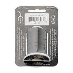 John Bead Good Nylon Beading Thread - 547 yd Spool, Black (Back of packaging)