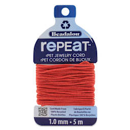 Beadalon Repeat Jewelry Cord - 1 mm x 5 m, Coral