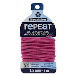 Beadalon Repeat Jewelry Cord - 1.5 mm x 5 m, Fuchsia