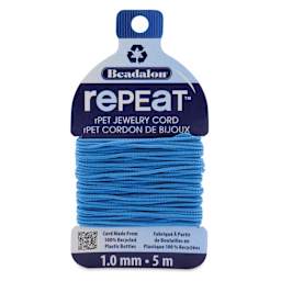Beadalon Repeat Jewelry Cord - 1 mm x 5 m, Sky Blue