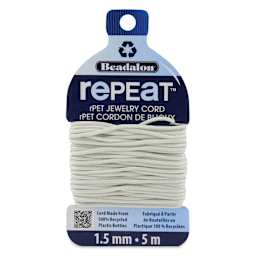 Beadalon Repeat Jewelry Cord - 1.5 mm x 5 m, Cloud